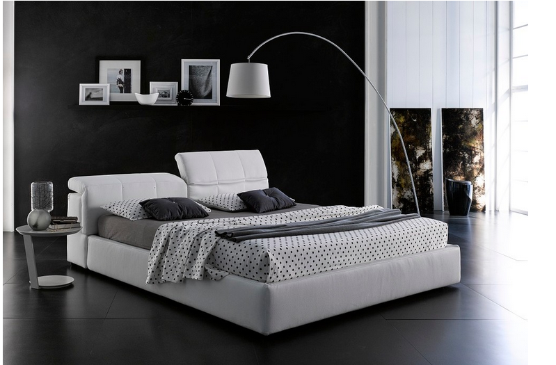 Tower modern style storage bed